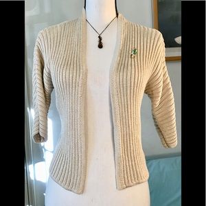 Worthington short cardigan 3/4 sleeves. S